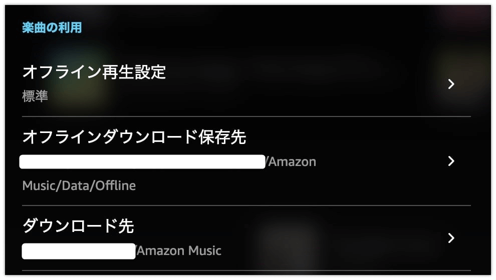 Amazon Musicパソコンの保存先