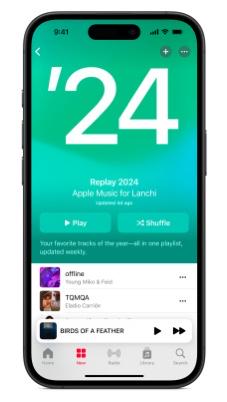 スマホでApple Music replayを確認